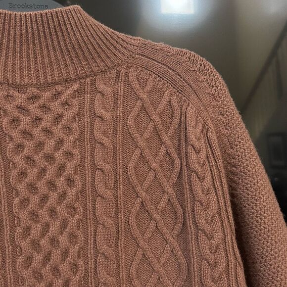 Uniqlo +J Premium Lambswool Cable High Neck Long-Sleeve Sweater - Picture 10 of 11